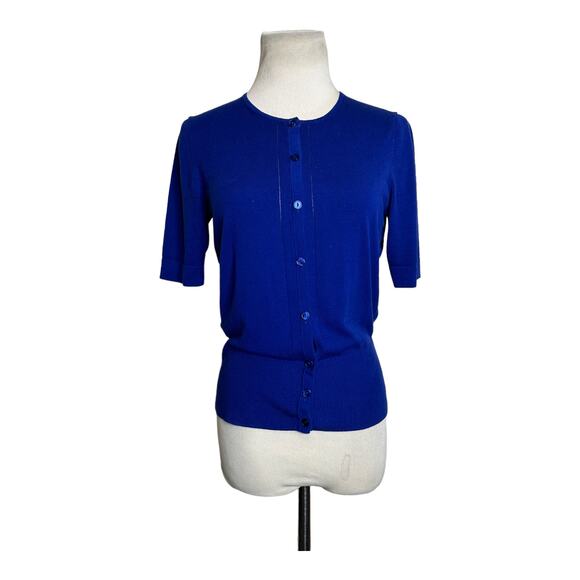 Loft blue short sleeves button cardigan size XS - Picture 10 of 10